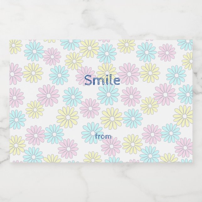 Customizable Text Floral Pastel Food Label (Single Label)