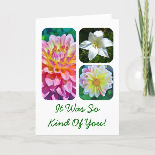 "CUSTOMIZABLE THANK YOU CARD WITH FLORAL TRILOGY