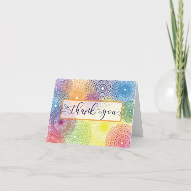 Customizable Thank you - Colorful & Fun Doily (Front)