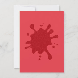 Customizable Tomato Red Splash Invitation