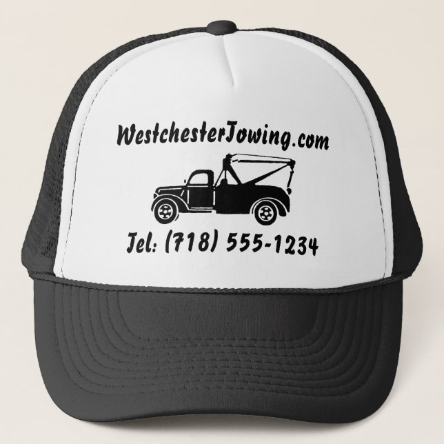CUSTOMIZABLE Tow Truck Hat (Front)