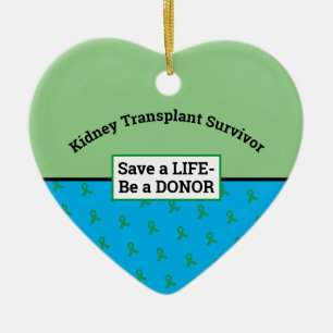 Customizable Transplant Organ Donation  Ceramic Tree Decoration