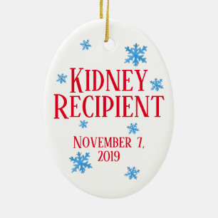 Customizable Transplant Recipient Ceramic Tree Decoration