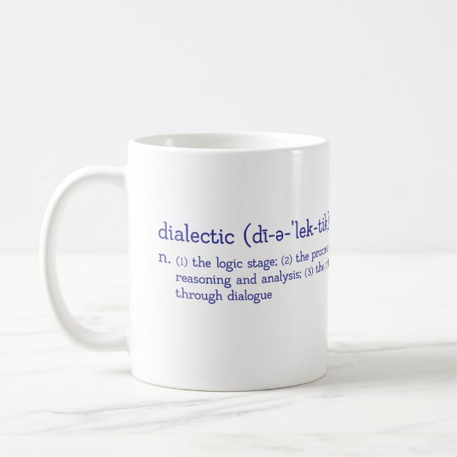 CUSTOMIZABLE Trivium Dialectic Stage Coffee Mug (Left)
