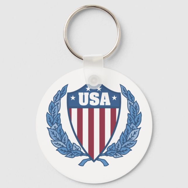 Customizable USA Emblem Keychains (Front)