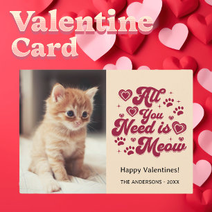 Customizable Valentine Photo Card Holiday Card