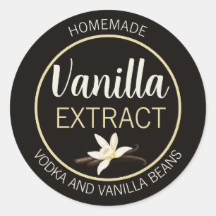 Customizable Vanilla Extract Homemade Label