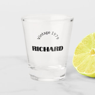 Customizable Vintage Shot Glass