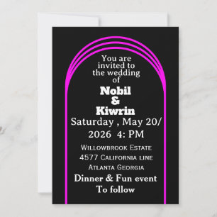 Customizable Wedding Invitation   Elegant 
