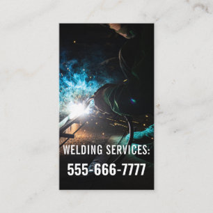 Customizable Welding Services qr code Business Card