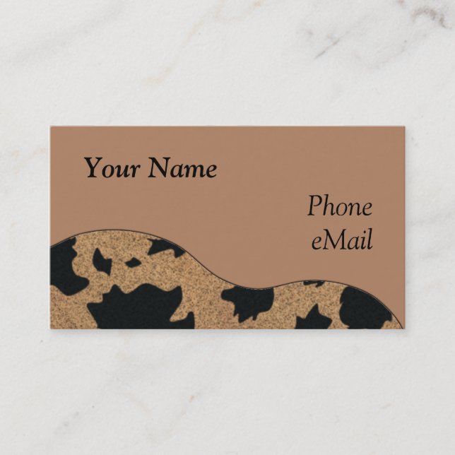 CUSTOMIZABLE Western Business Cards (Front)