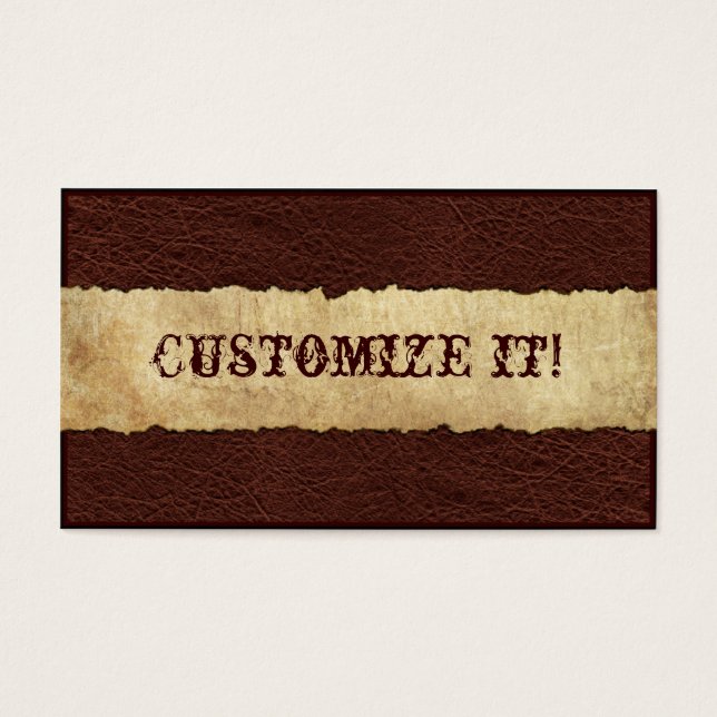 CUSTOMIZABLE Western Leather (Front)