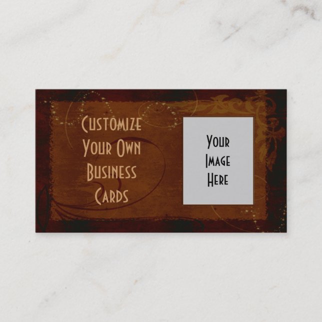 CUSTOMIZABLE Western Style Business Cards (Front)