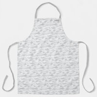 Customizable White Camouflage Apron Name