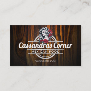 Customizable Woman logo business cards