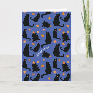 CUSTOMIZABLE XMAS CATS CARD