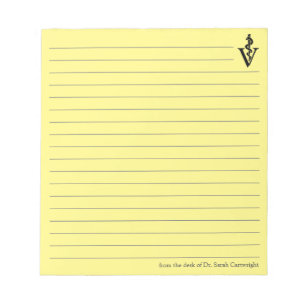 Customizable Yellow Veterinarian Office Veterinary Notepad