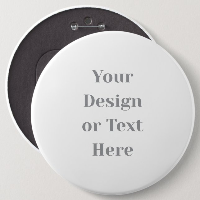 Customizable Your Design or Text Here Personalized 6 Cm Round Badge (Front & Back)