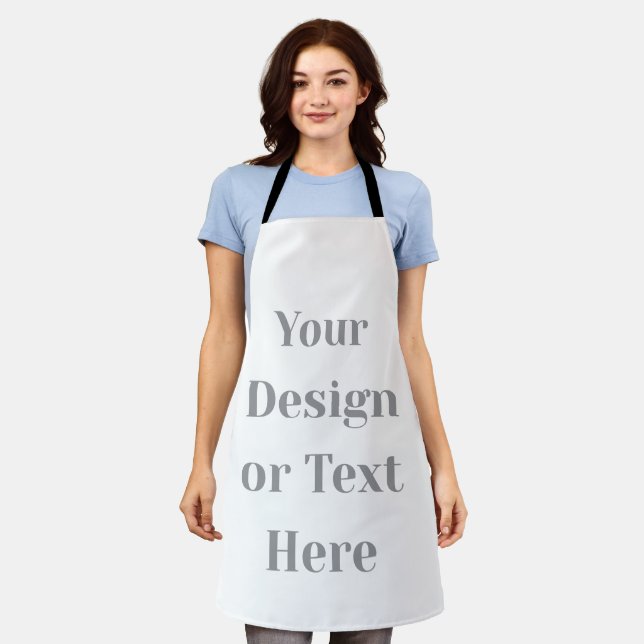 Customizable Your Design or Text Here Personalized Apron (Worn)
