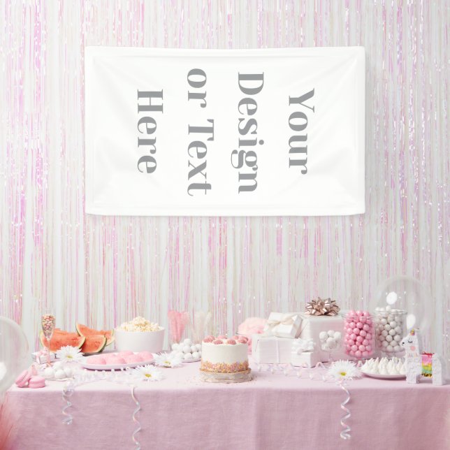Customizable Your Design or Text Here Personalized Banner (Party)