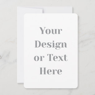 Customizable Your Design or Text Here Personalized Card