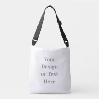 Customizable Your Design or Text Here Personalized Crossbody Bag