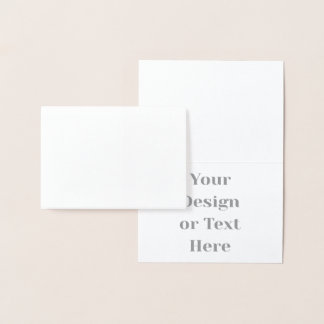 Customizable Your Design or Text Here Personalized Foil Card