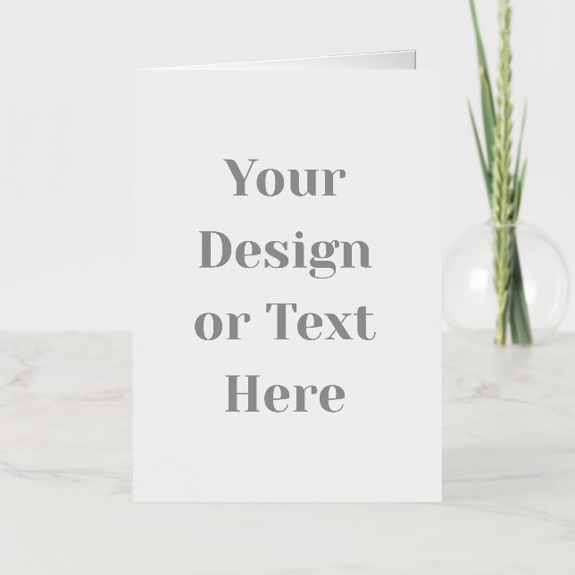 Customizable Your Design or Text Here Personalized Foil Greeting Card (Front)