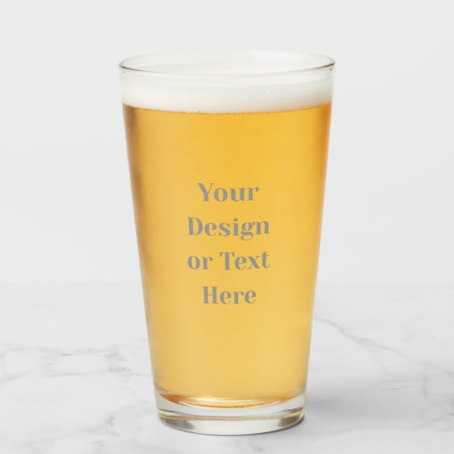 Customizable Your Design or Text Here Personalized Glass (Front Filled)