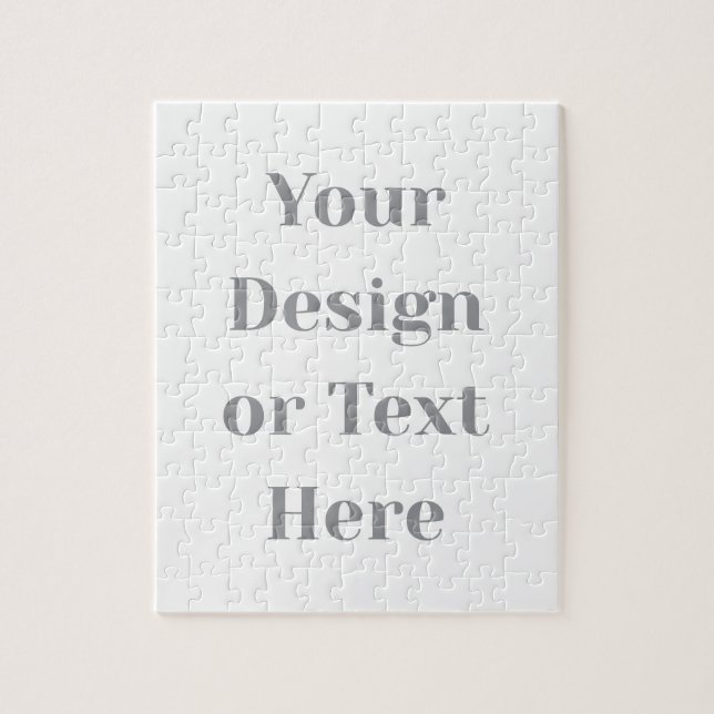 Customizable Your Design or Text Here Personalized Jigsaw Puzzle (Vertical)