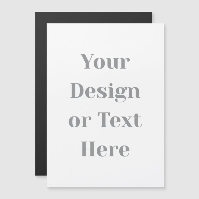 Customizable Your Design or Text Here Personalized Magnetic Invitation (Front/Back)