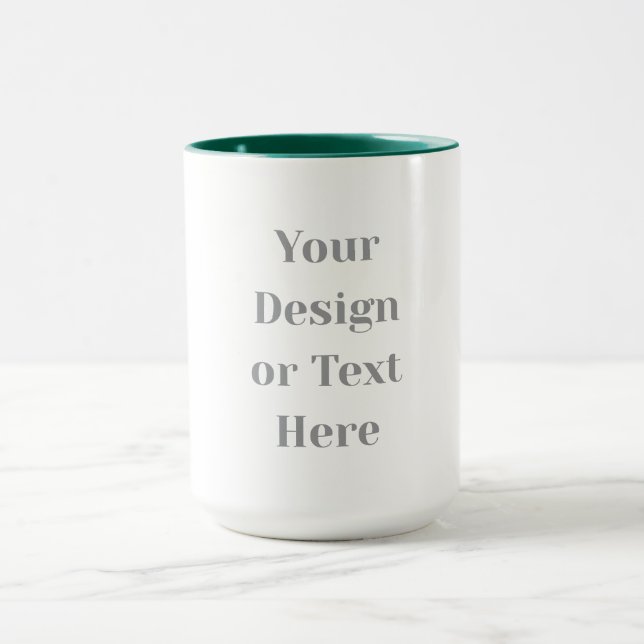 Customizable Your Design or Text Here Personalized Mug (Center)