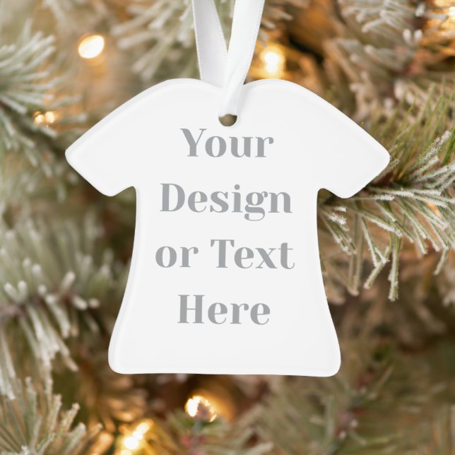 Customizable Your Design or Text Here Personalized Ornament (Tree)