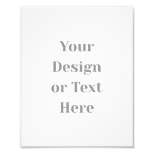 Customizable Your Design or Text Here Personalized Photo Print