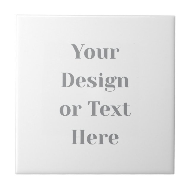 Customizable Your Design or Text Here Personalized Tile (Front)