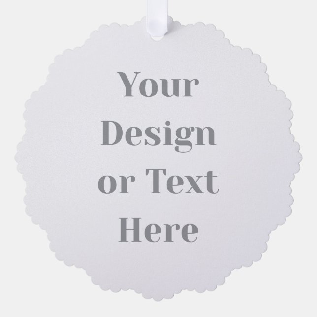 Customizable Your Design or Text Here Personalized Tree Decoration Card (Front)