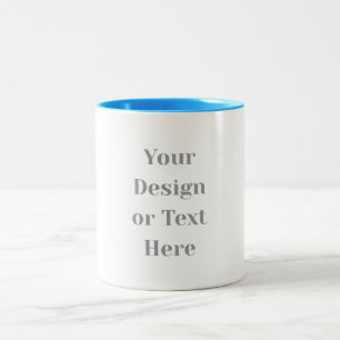 Customizable Your Design or Text Here Personalized Two-Tone Coffee Mug