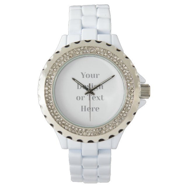Customizable Your Design or Text Here Personalized Watch (Front)