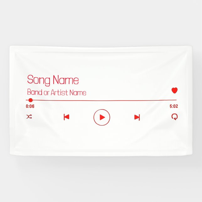 Customizable Your Favorite Music Banner (Horizontal)