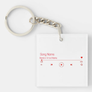 Customizable Your Favorite Music Key Ring