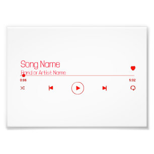 Customizable Your Favorite Music Photo Print