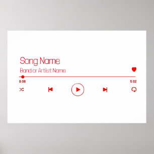 Customizable Your Favorite Music Poster