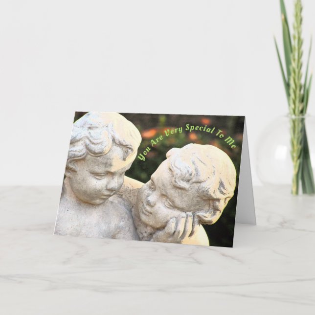 CUSTOMIZABLE/"YOU'RE SO SPECIAL TO ME"/TWO CHERUBS CARD (Front)