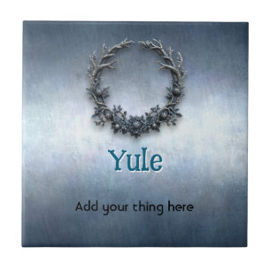 Customizable Yule Ceramic Tile