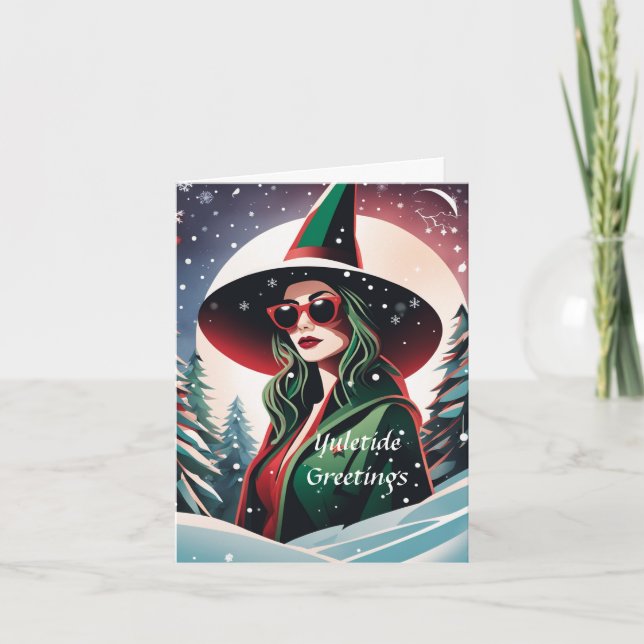 Customizable Yuletide Christmas Card (Front)