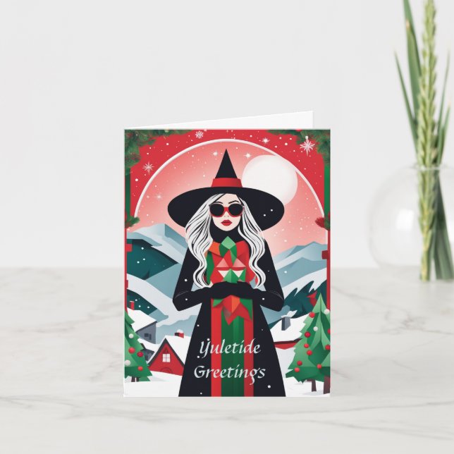 Customizable Yuletide Christmas Card (Front)