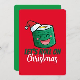 CustomizableLet's Roll on Christmas Invitation