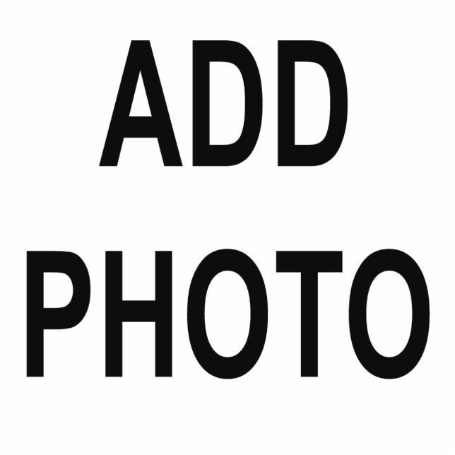 Customize Add Photo Name Design Standing Photo Sculpture (Front)