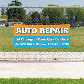 Customize Auto Repair Service Brakes Oil Change Banner