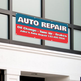 Customize Auto Repair Service Brakes Oil Change Banner